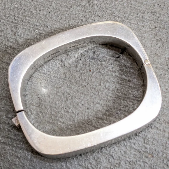 Vintage Taxco Sterling Silver Bracelet 6.5" - Picture 7 of 13